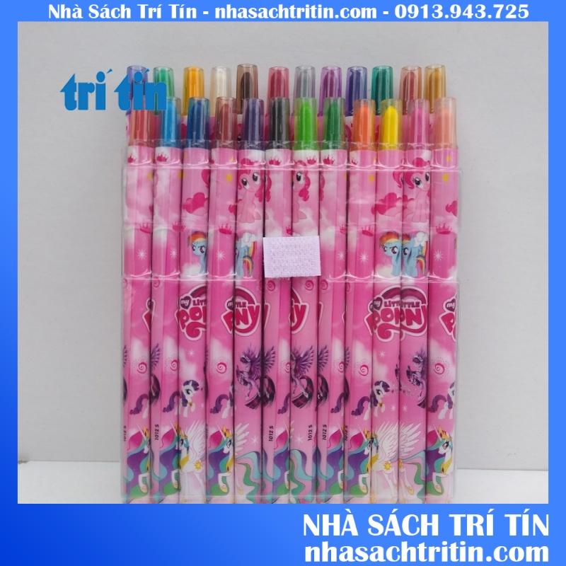 Bút sáp vặn 12-18- 24 màu dài dành cho bé trai,bé gái.