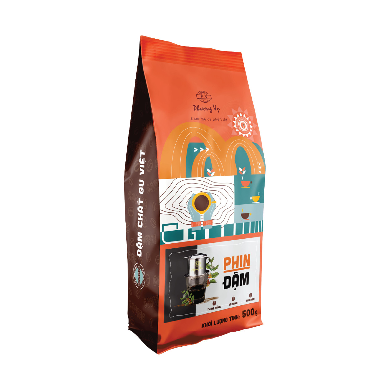 Cà Phê Gu Truyền Thống - Phin Đậm - 500g - Phương Vy Coffee