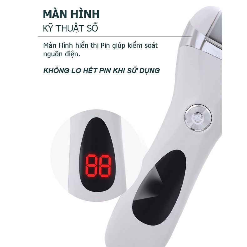 Máy chà gót chân tẩy tế bào ch.ết làm mềm sáng gót chân chuyên dụng tại nhà Chuyên Nghiệp Dùng Trong Spa Nail Rock Foot Callus remover Giao Màu Ngẫu Nhiên