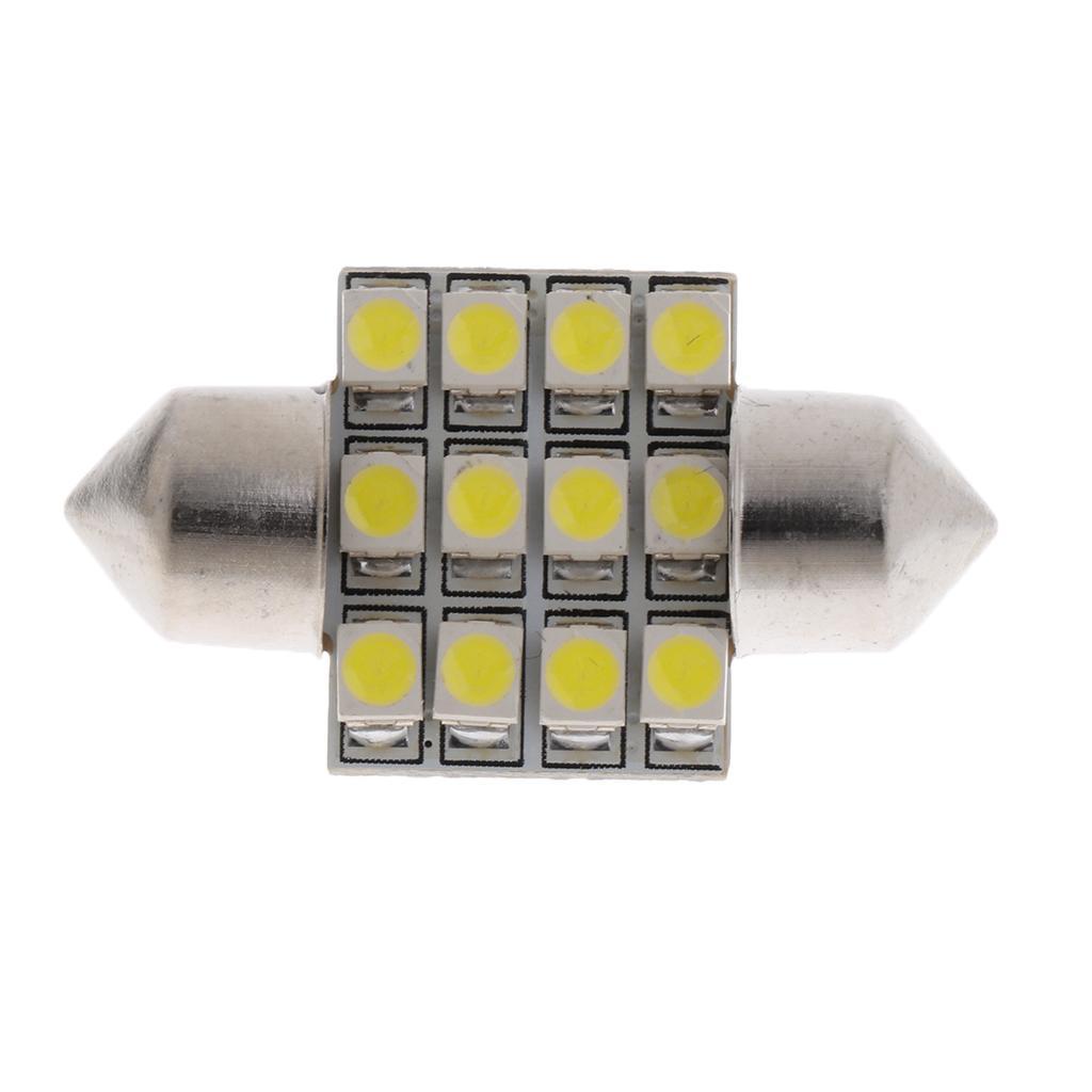12V 6000~7000K Universal Car Roof Dome Map Reading Over Head Light Lamp Bulb