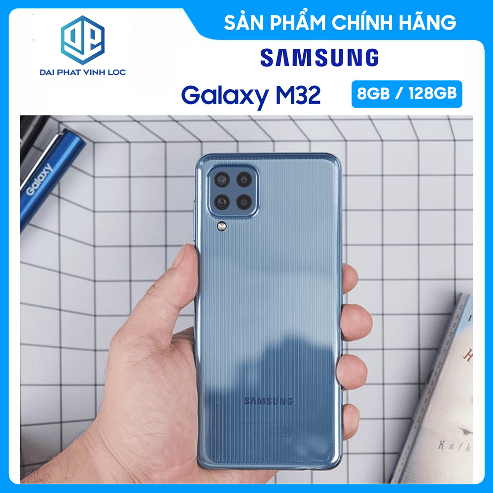 Điện thoại Samsung Galaxy M32 (8GB/128GB) - Hàng Chính Hãng, Mới 100%, Nguyên Seal - Màn Hình 6.4 inches - 4 camera sau - Bảo Hành 12 Tháng