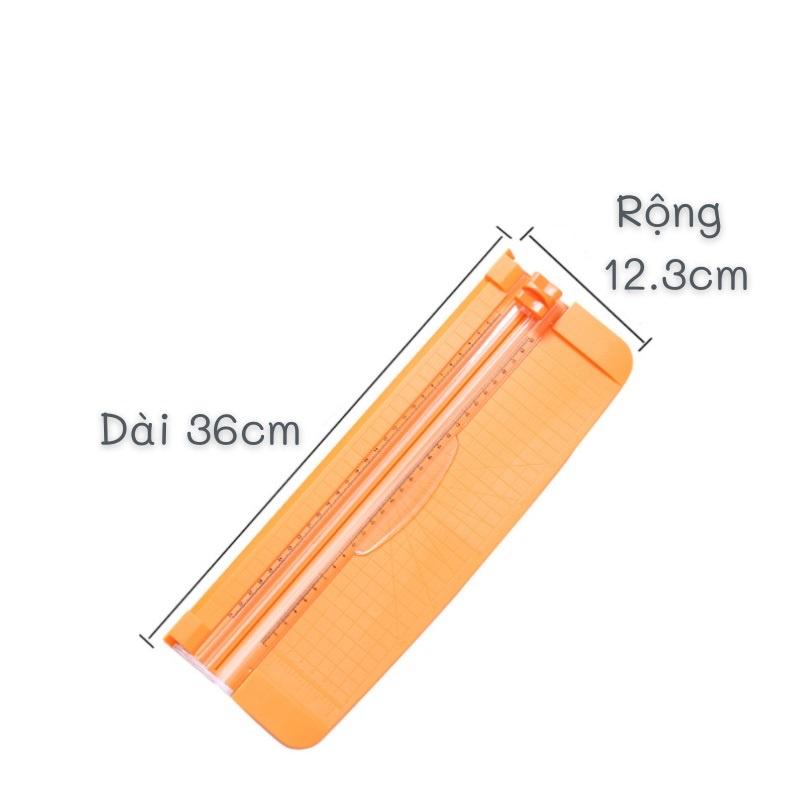 Bàn cắt giấy A4 (A4-857) 36x13cm làm thủ công DIY - Nhiều màu