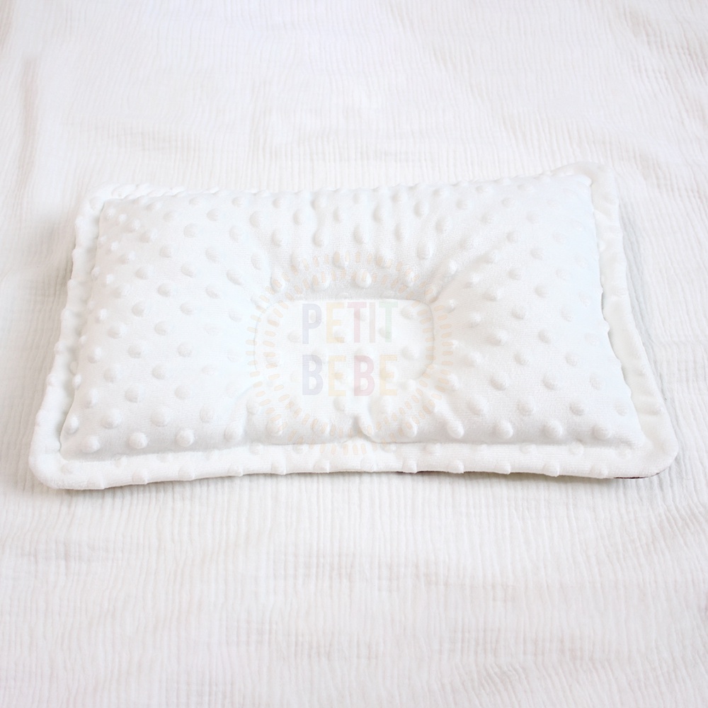 Gối lõm chống bẹp đầu chữ nhật PETIT BEBE muslin thấm hút thoáng khí cho bé từ 3 tháng tuổi
