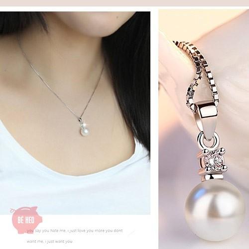 Dây chuyền ngọc trai đá nhân tạo BHDC108