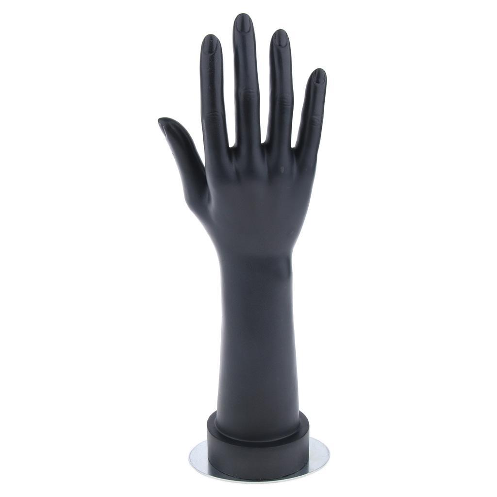 Female Mannequin Hand Arm Display Base Women Gloves Jewelry Right Hand Black