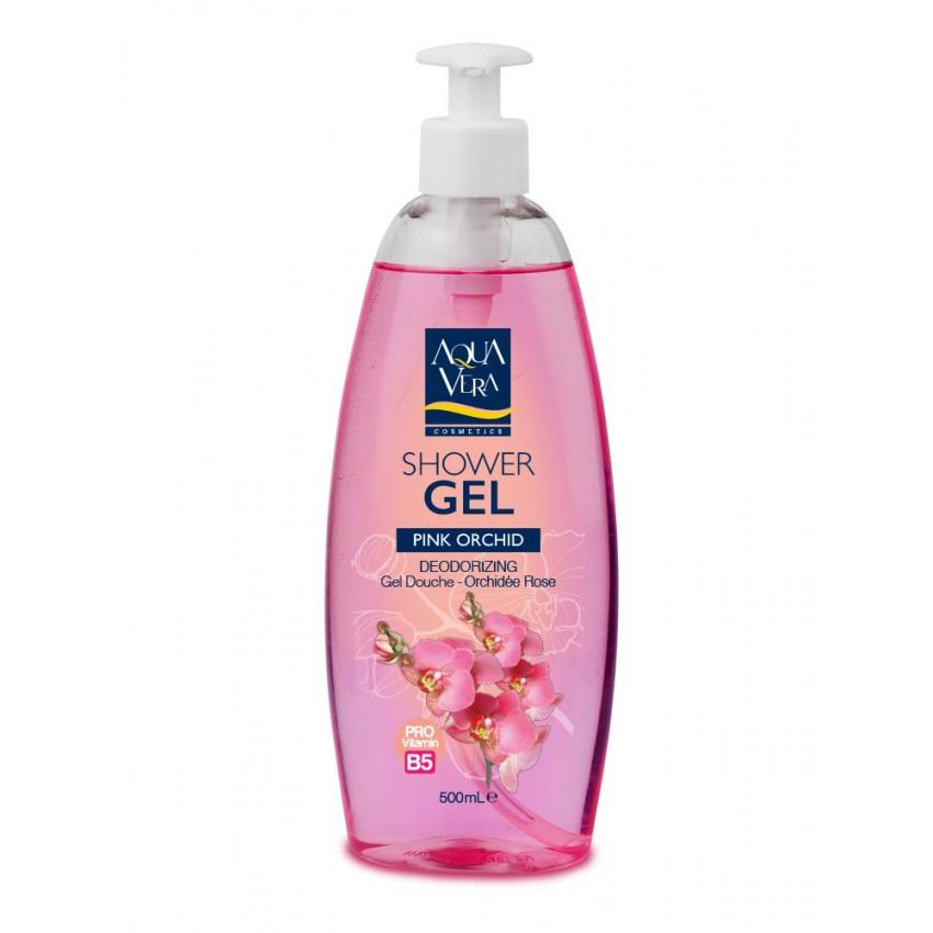 [TẶNG gel khô 100ml] Bộ quà gel tắm dưỡng da Aquavera chiết xuất lan hồ điệp và oải hương 500ml/ 1 chai