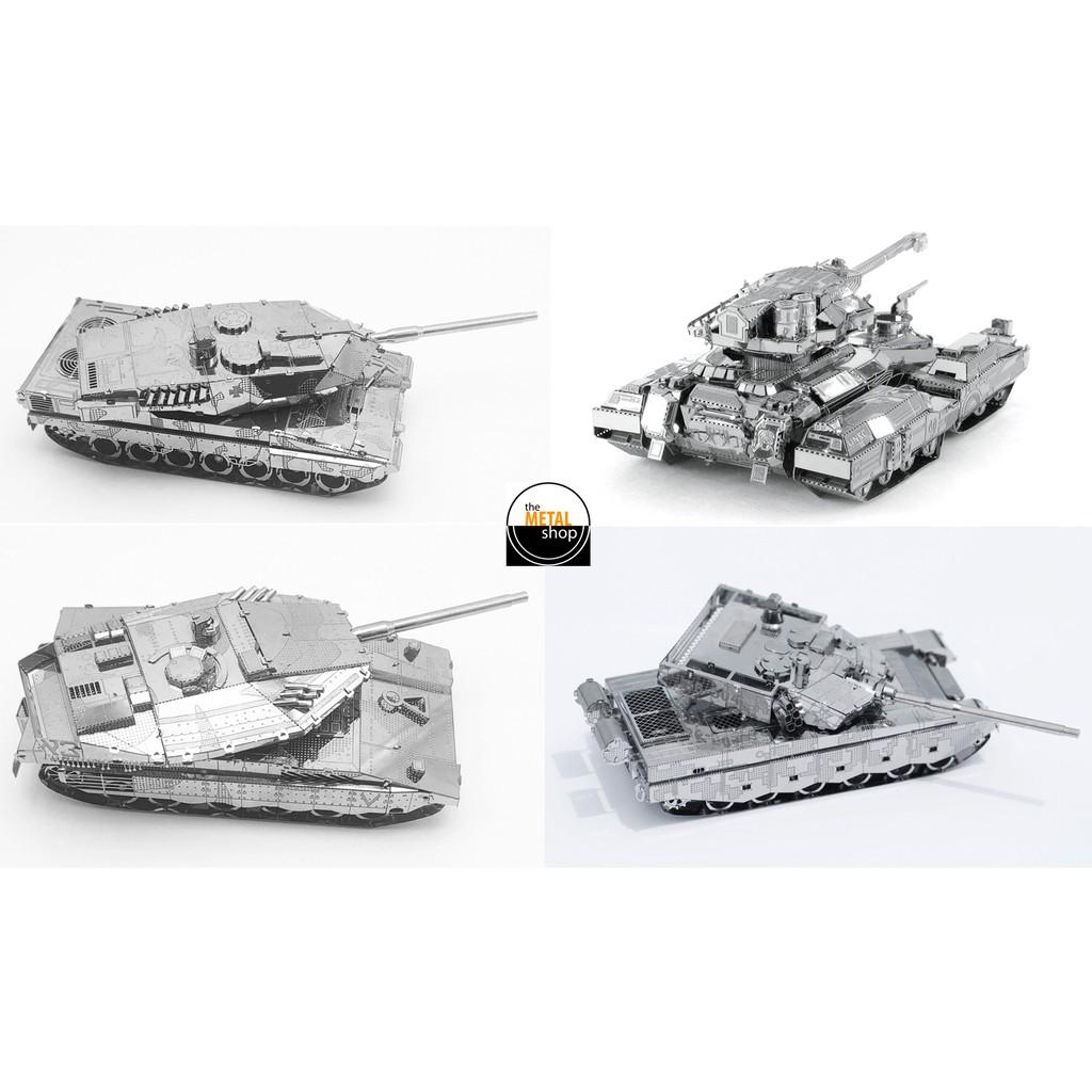 Mô hình lắp ghép kim loại 3d xe tank cỡ lớn mới