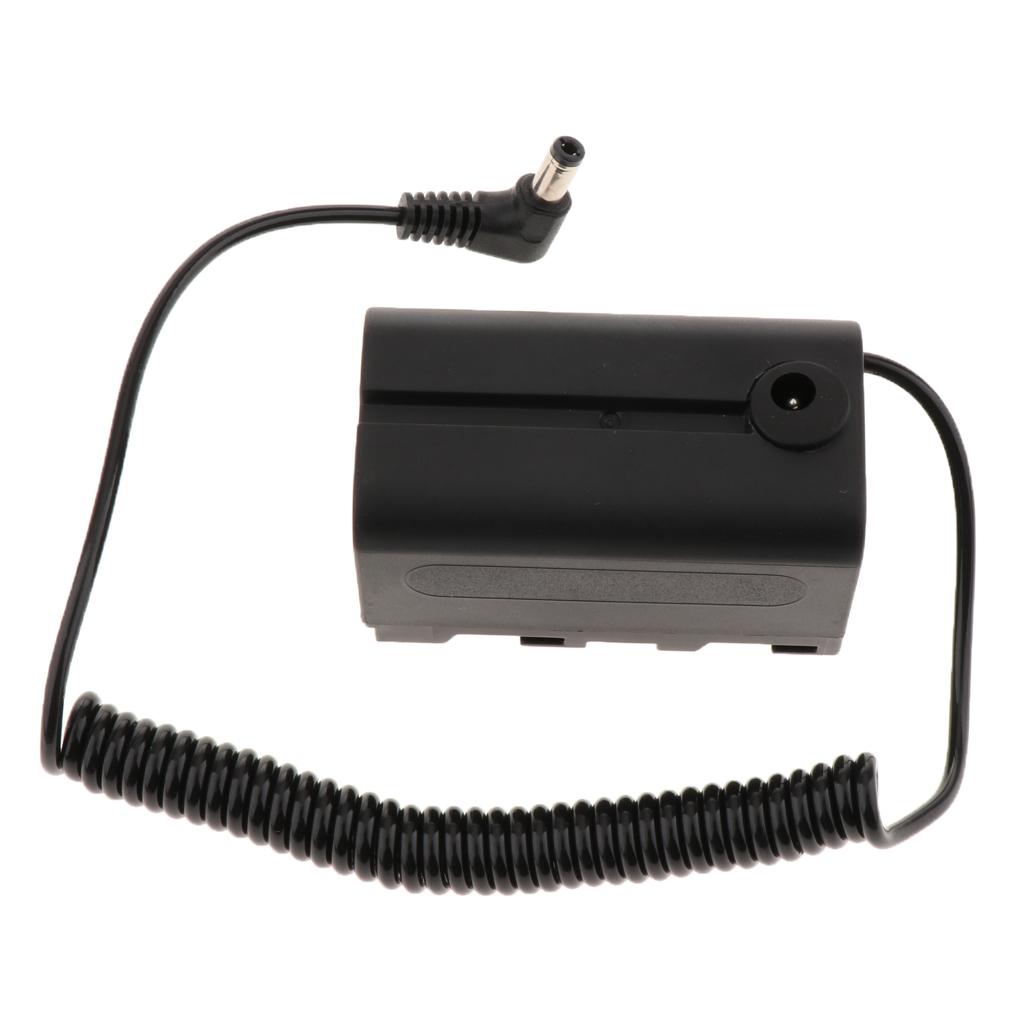 Bộ Ghép Nối Pin Giả Pin NP-F750 / F970 / F550 Cho Máy Quay Phim Đèn LED YONGNUO