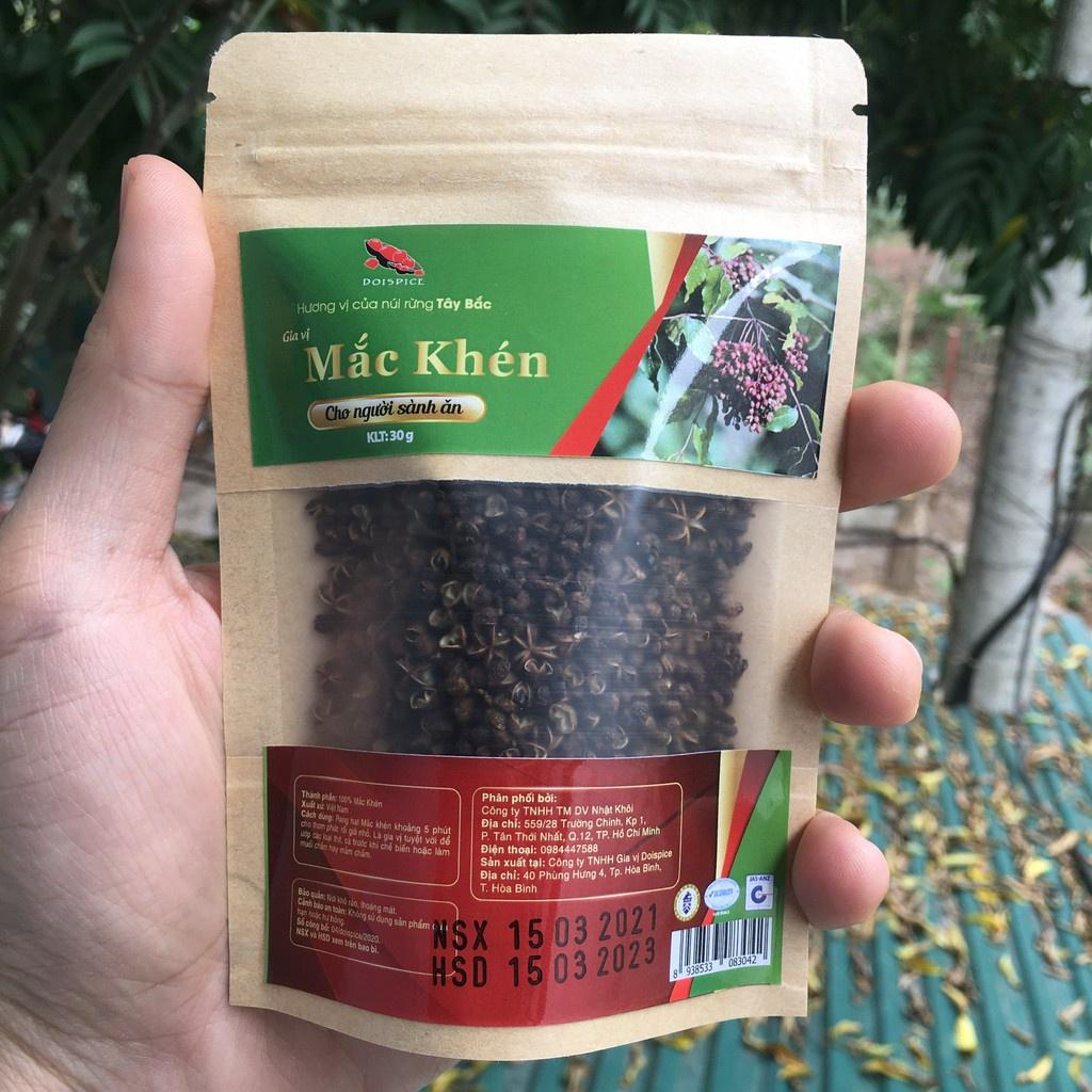 Hạt Mắc Khén Doispice chuẩn loại 1 cực thơm đã làm sạch cậng và hạt đen 30g