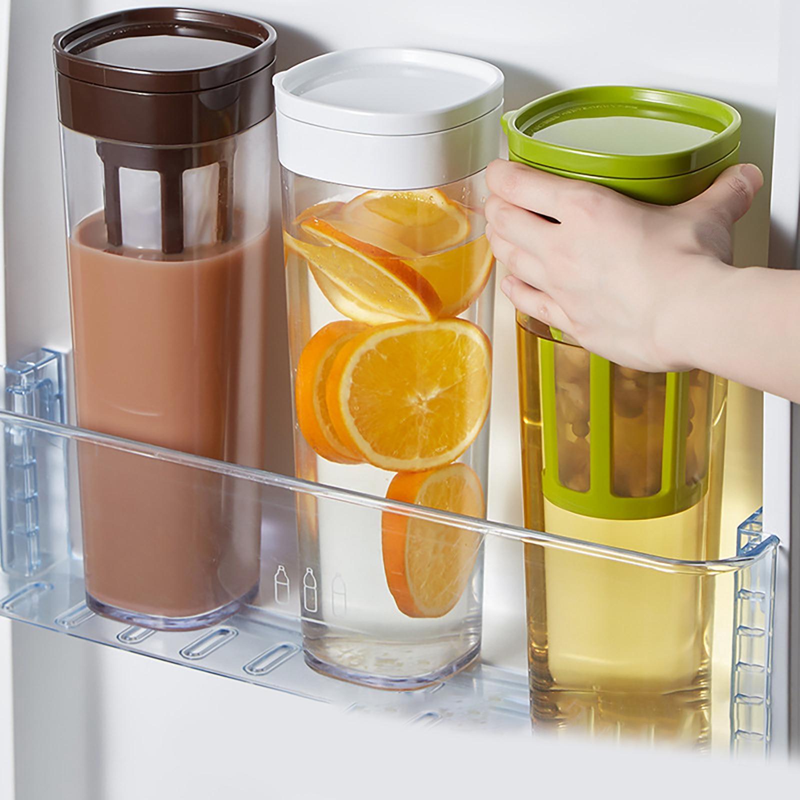 Beverage Water Jug 1.1L Capacity Hot & Cold Water Tank Fridge Teapot Water Jug for Iced Tea Cold/Hot Water Coffee Juice Lemonade Beverage