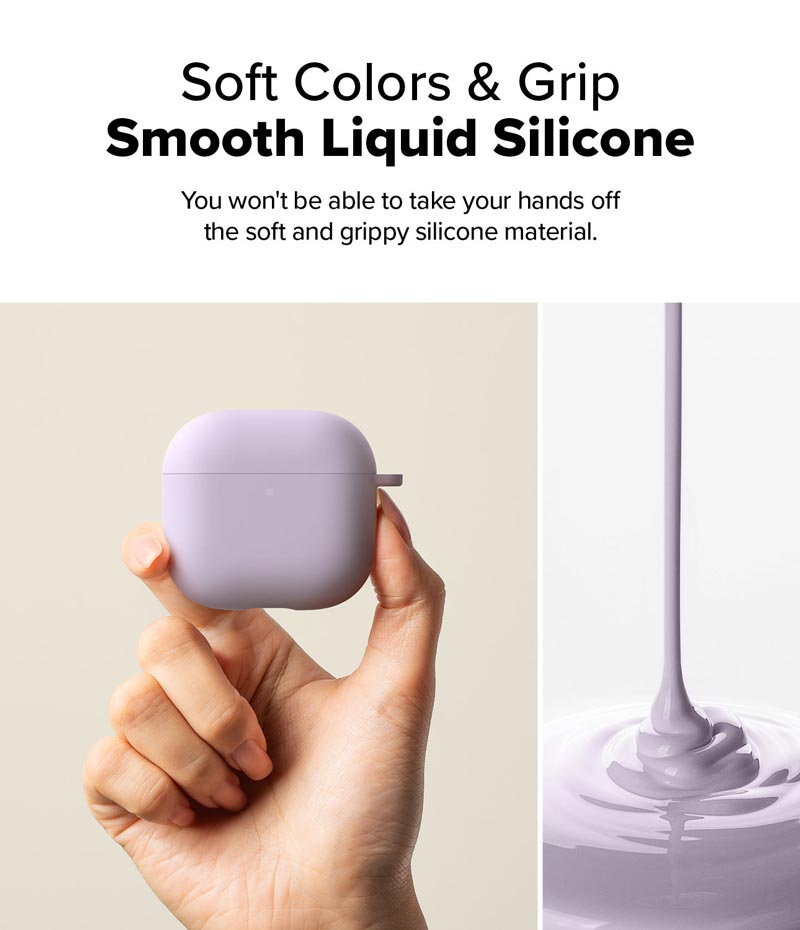 Vỏ ốp dành cho AirPods 4 RINGKE Silicone - Hàng Chính Hãng