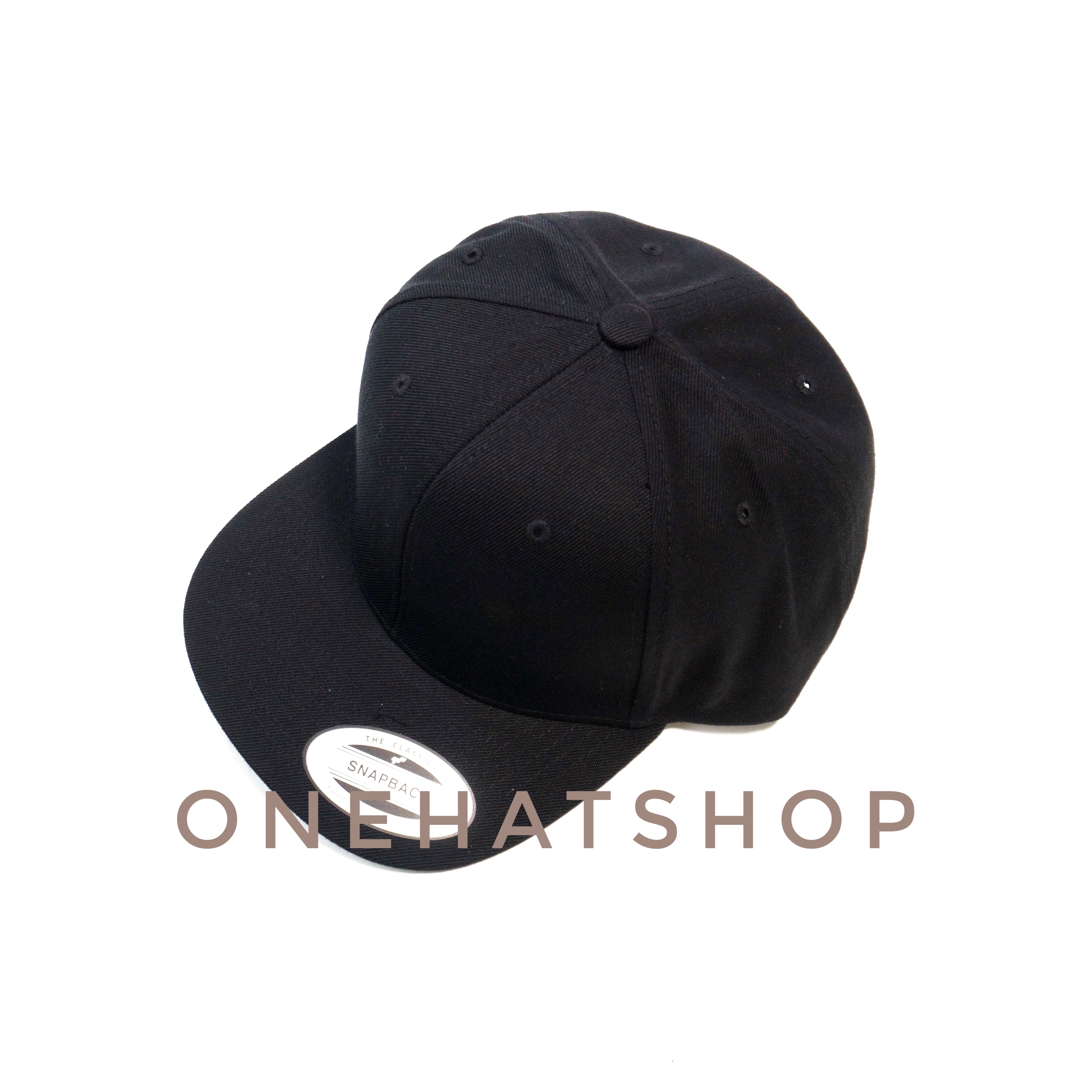 Nón Snapback Hip Hop Trơn Đen vành thẳng xịn chính hãng