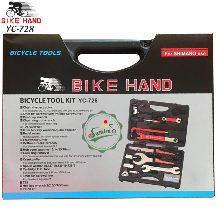 Bộ dụng cụ BIKE HAND YC-728 18 món - Chính hãng