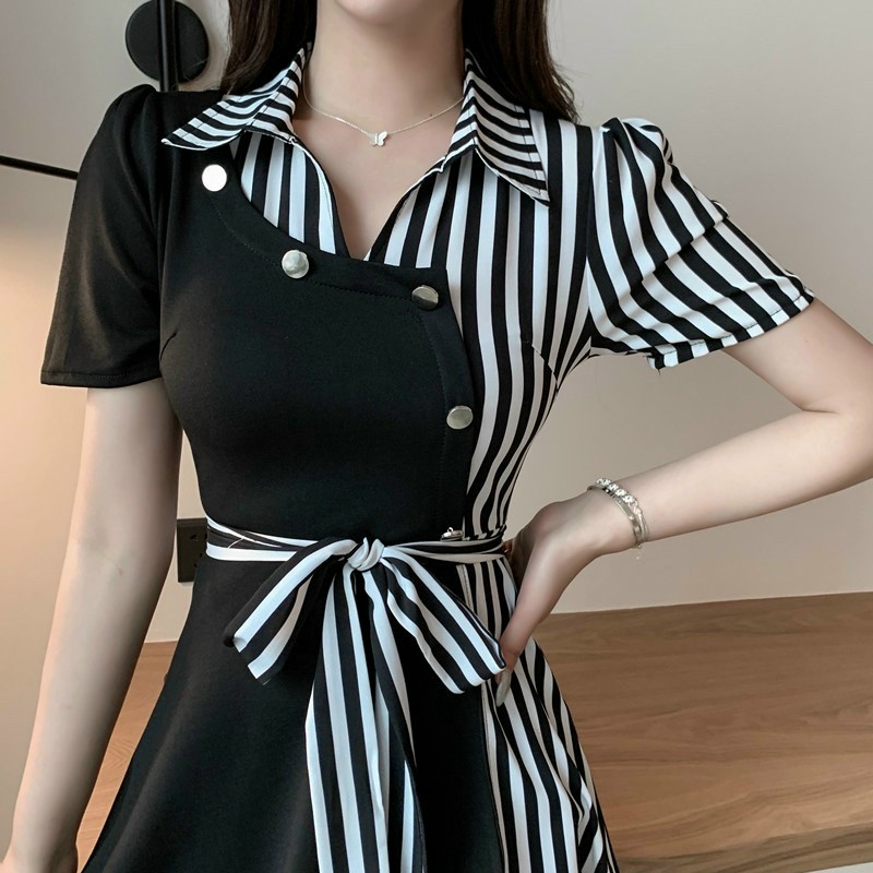 Sét SHORT Phối  Sọc Cột Eo (Hàng nhập