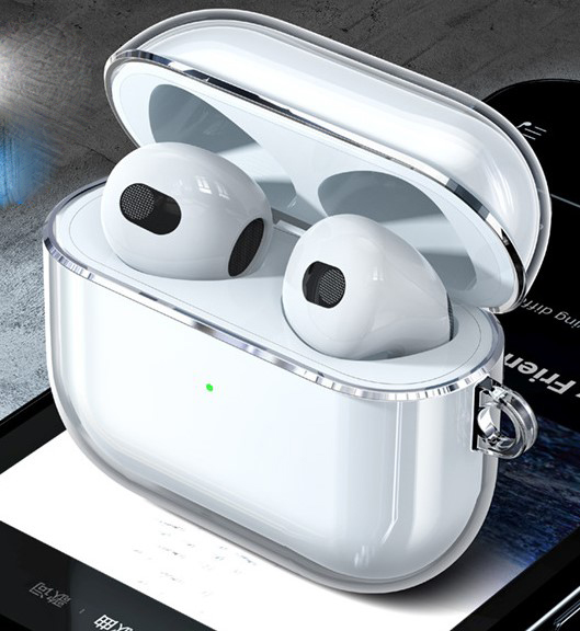 Vỏ Ốp Case Bảo Vệ TPU Trong Suốt Usams Cho AIRPODS 3 Kèm móc treo_ Hàng Chính Hãng