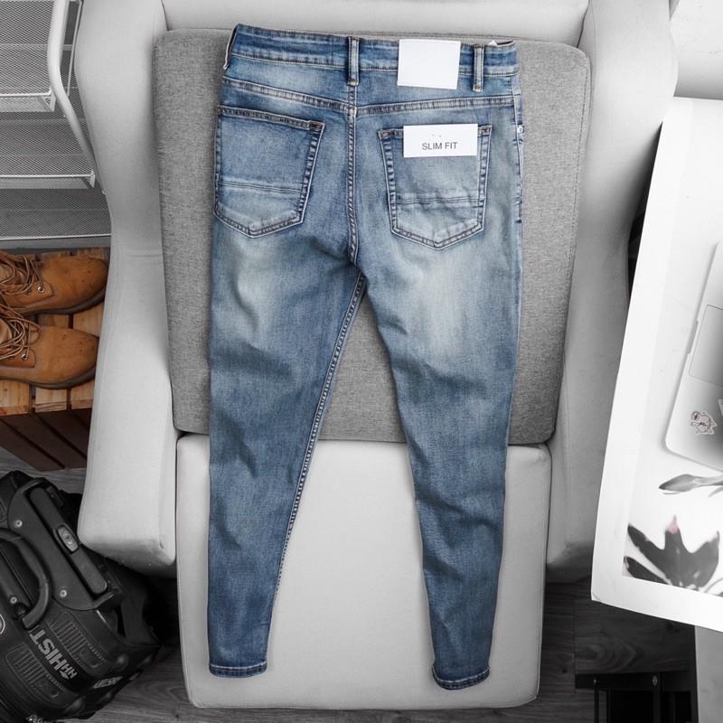 Quần jean VNXK ống ôm hàng xuất dư- jean co giãn