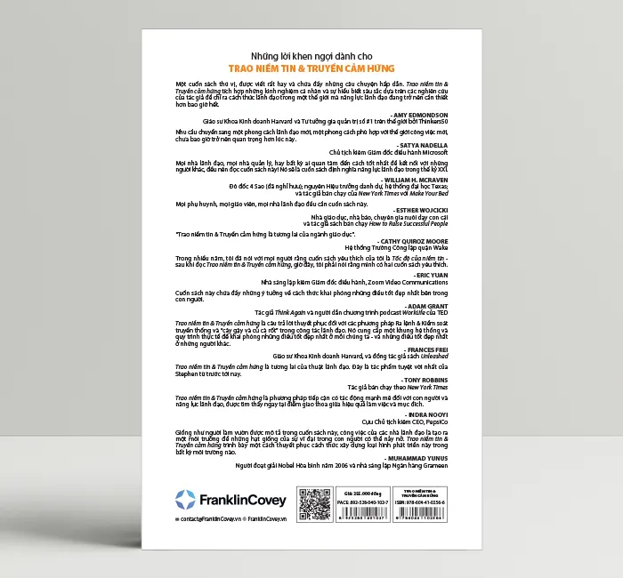 Trao Niềm Tin &amp; Truyền Cảm Hứng (Trust and Inspire) - Stephen M. R. Covey - PACE Books