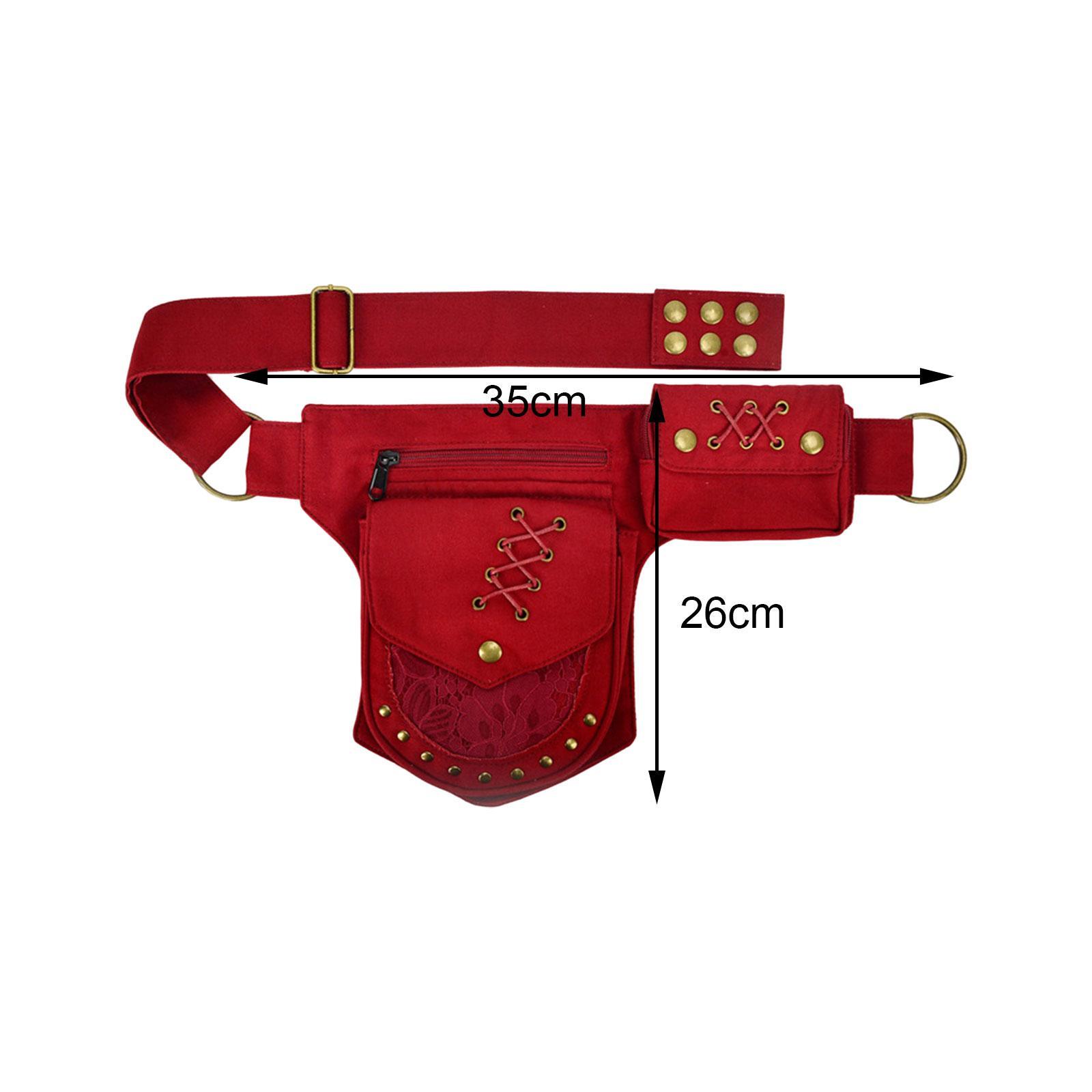 Waist Pack Adjustable Strap Stylish Fanny Pack for Street Hiking Backpacking