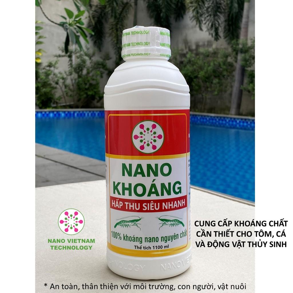 Nano khoáng 100% nguyên chất Nano Vietnam Tech cho tôm, cá và động vật thủy sinh 1100ML