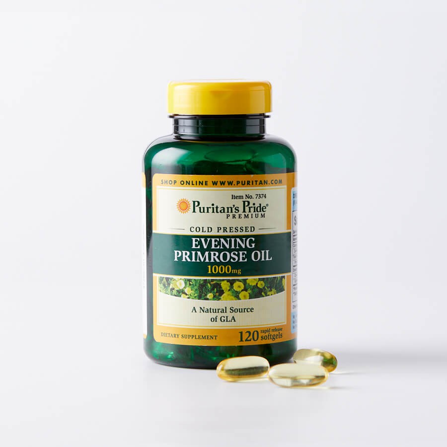 Tinh dầu hoa anh thảo Mỹ Evening Primrose Oil Puritan's Pride giúp cân bằng nội tiết tố nữ, giảm mụn trứng cá, làm đẹp da- QuaTangMe Extaste - 120v
