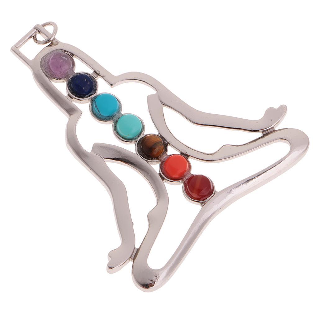 Charm Gem YOGA Buddha 7 Reiki Pendant for Chain Necklace DIY