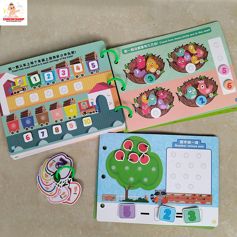 Đồ Chơi Giáo Dục Montessori, Combo 2 Bộ Bóc Dán Thông Minh Nhiều Chủ Đề Hấp Dẫn Giúp Trẻ Vừa Học Vừa Chơi