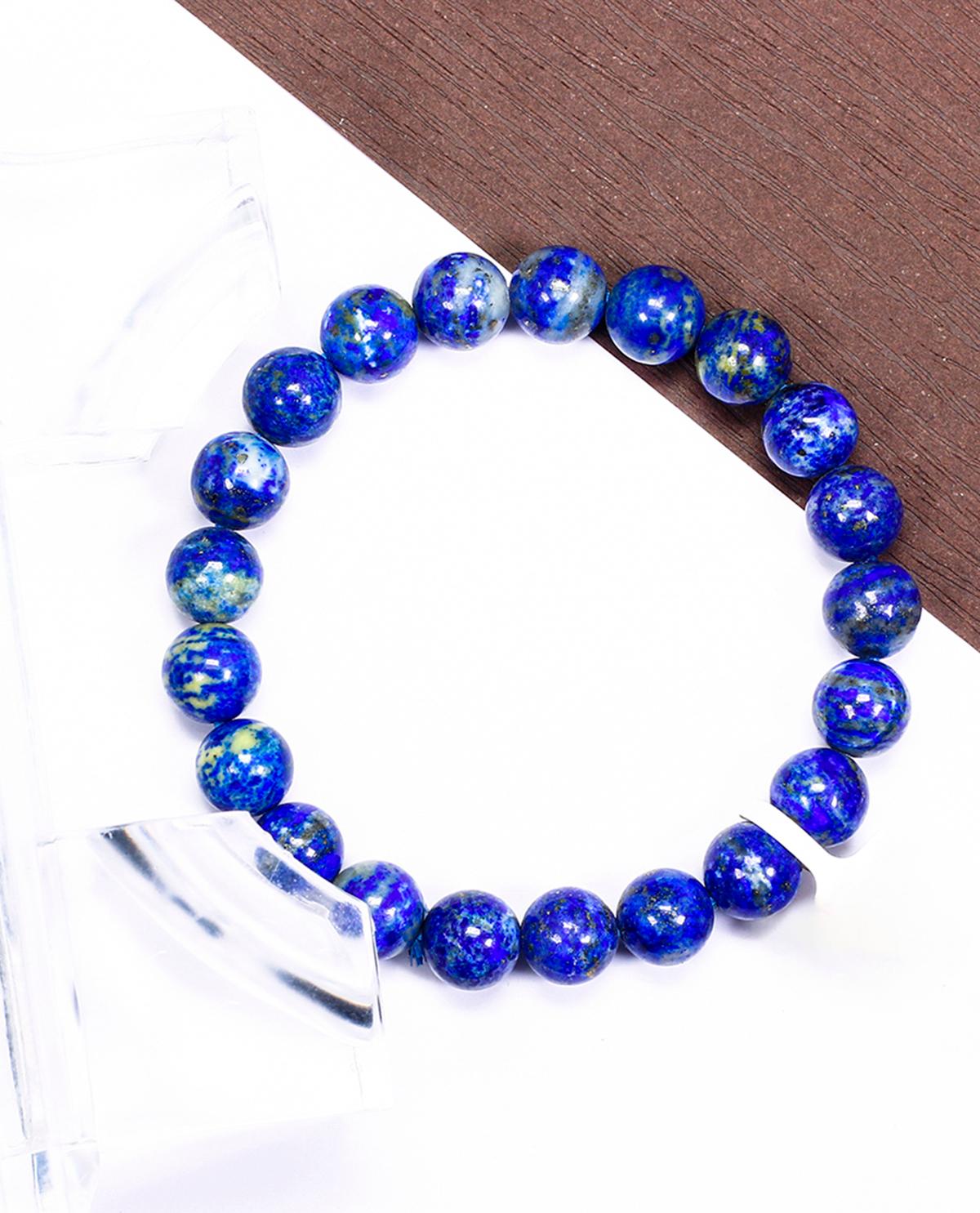 Vòng tay đá Lapis Lazuli size hạt 8mm mệnh thủy, mộc - Ngọc Quý Gemstones