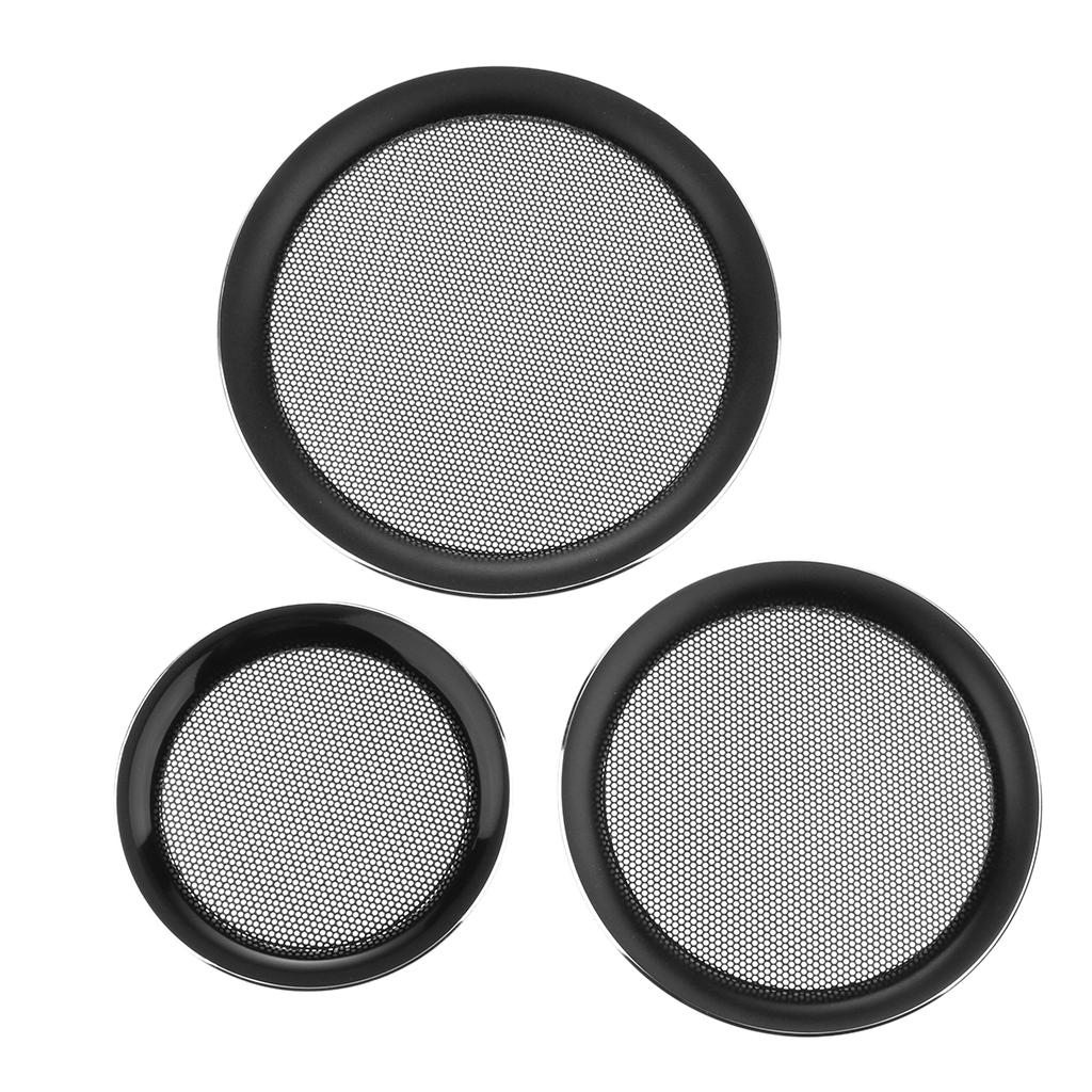 6.5 Inch Speaker Grills Cover Case for Speaker Mounting Home Audio DIY - 177mm Outer Diameter Black