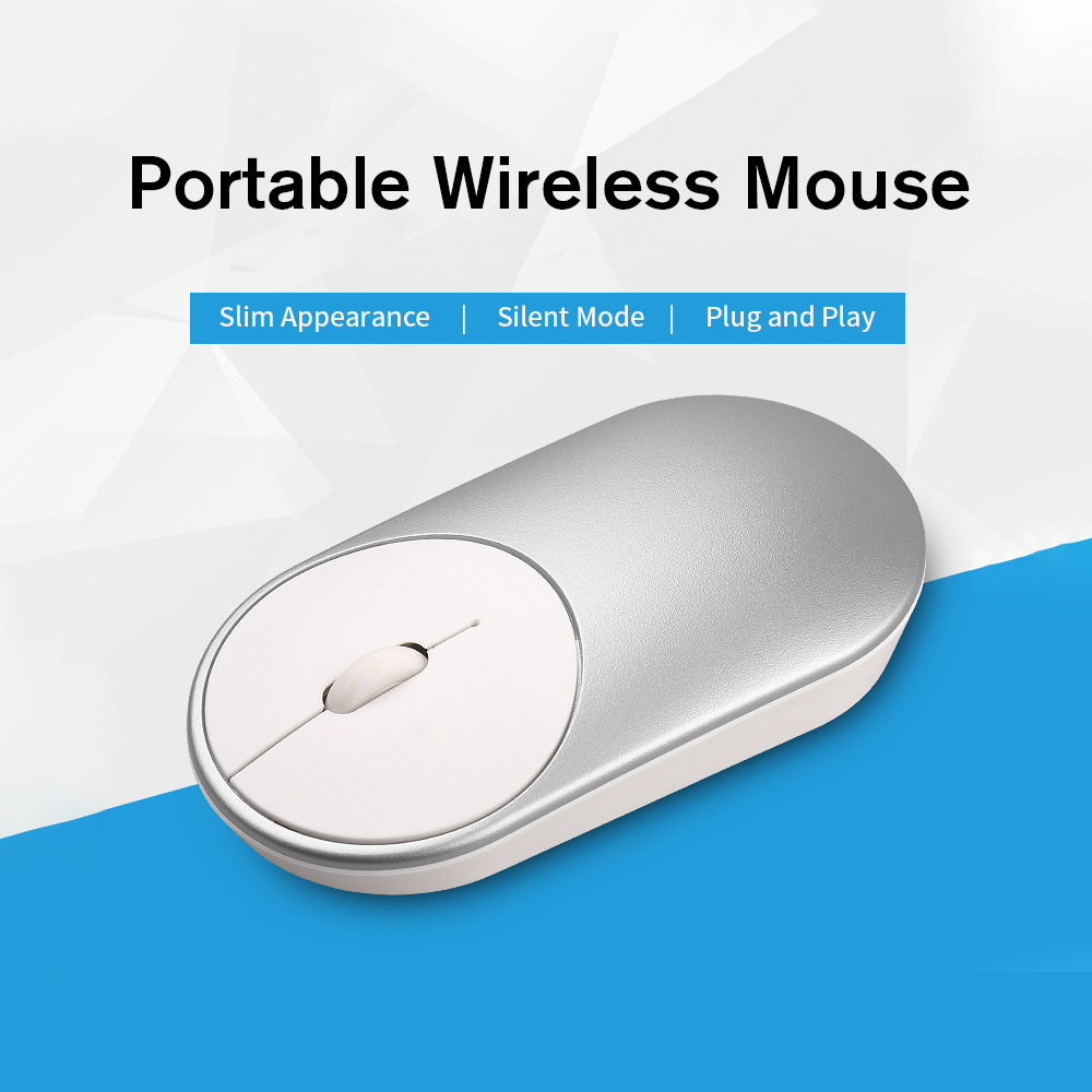 Chuột Không Dây Mỏng 2.4g Với Đầu Thu Loại C Thay Thế Cho PC / Laptop / Macbook
