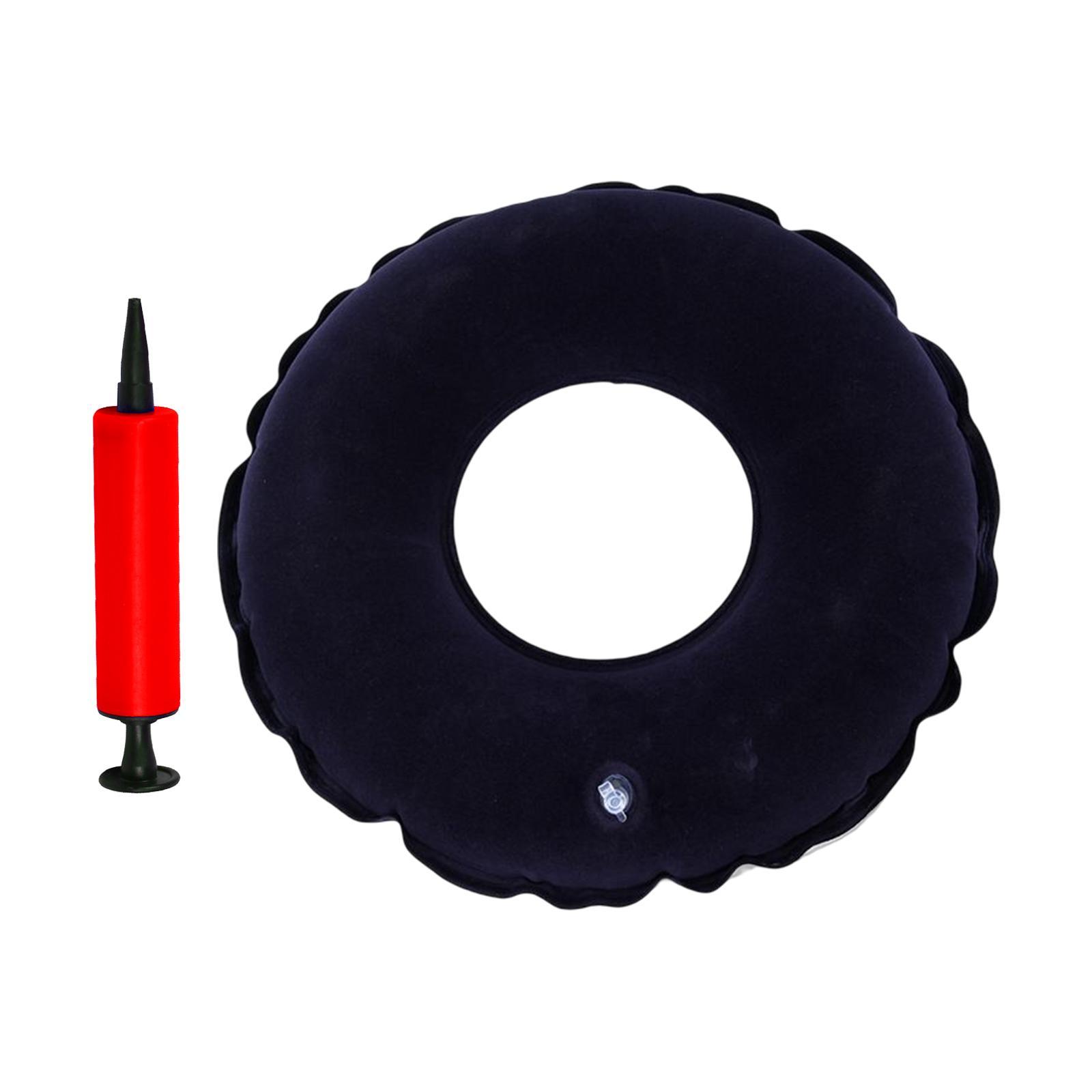 Inflatable Donut Cushion,Inflatable Ring Cushion Seat,15" Round Inflatable Cushion,Portable Donut Cushion Pillow for Home Office Chair Wheelchair Car