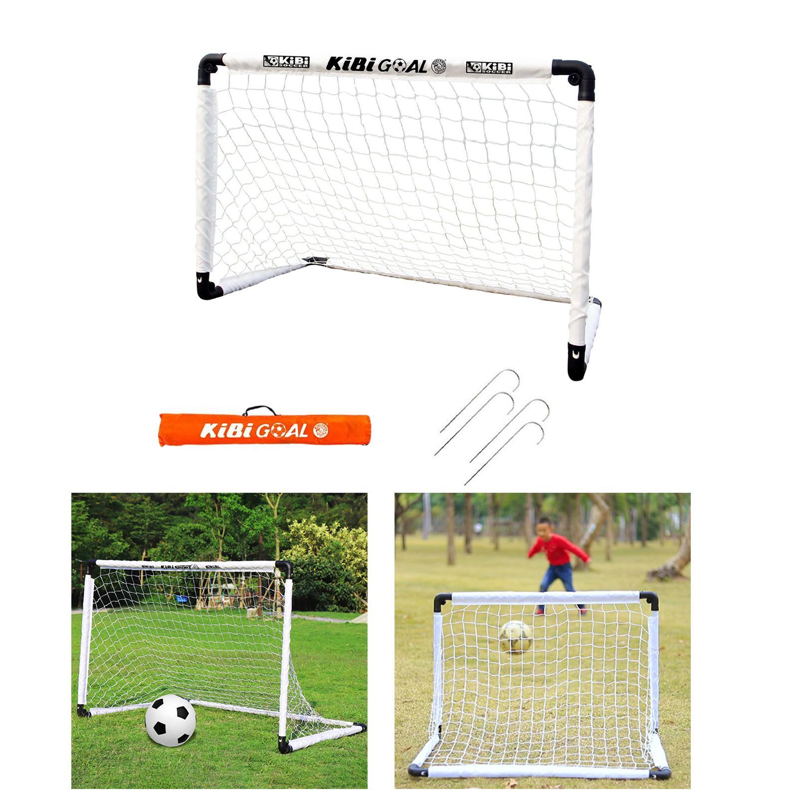 Kids Soccer Goals Portable Soccer Nets Set Outdoor Training Easy Assembly