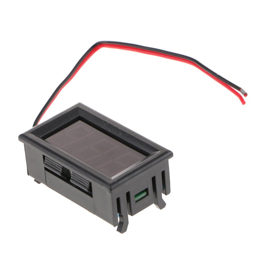 2x0.56" 2 Wire AC70-500V Digital Voltmeter Volt Voltage Meter Car Motor Green