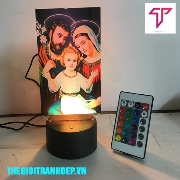 Tranh đức mẹ maria, hình chúa giê su, led 3d, hình led thờ trên xe oto, đồ thờ, tranh công giáo bằng mica nhiều mẫu