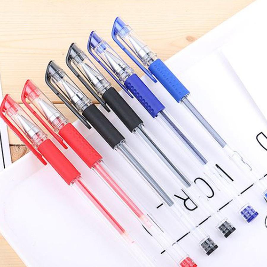 Bút Bi Mực Đen Ngòi 0.5mm Chất Lượng Cao, Bút bi nước văn phòng 0.5mm mực đều, nét chữ đẹp