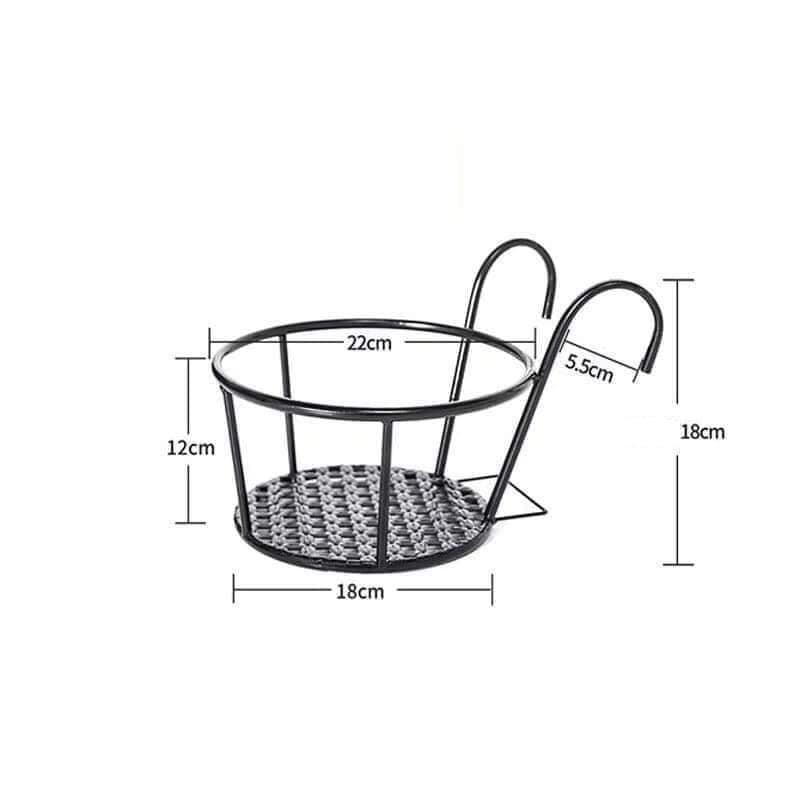 Móc sắt tròn treo chậu hoa ban công siêu đẹp