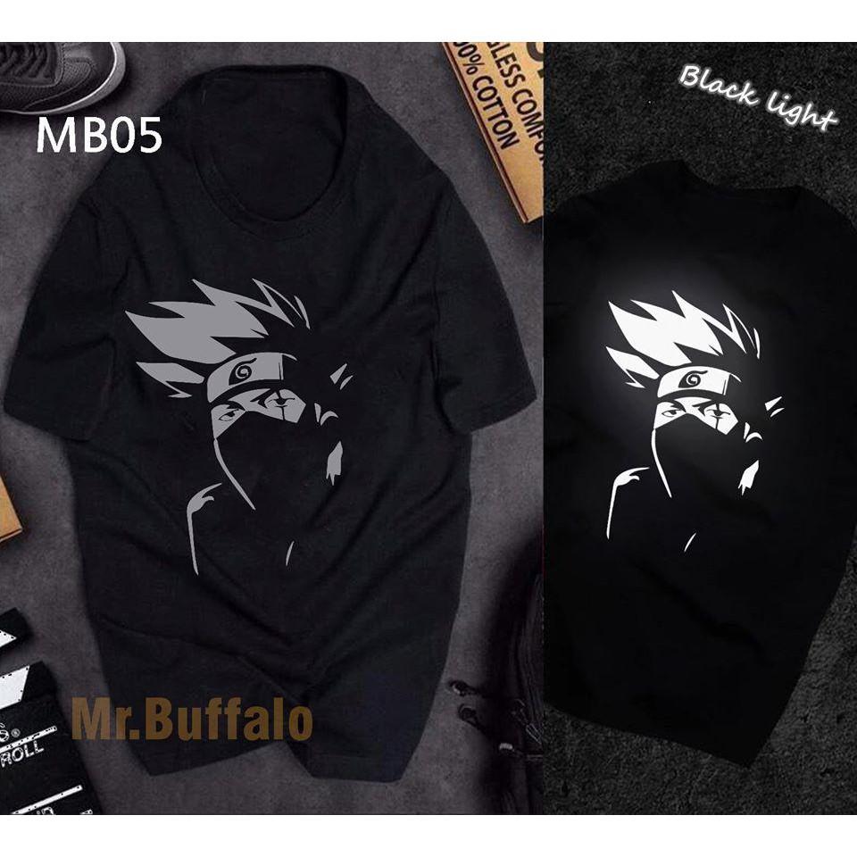 Áo Tay Lỡ Unisex Phản Quang Naruto Form Rộng Vải Mịn Đủ size