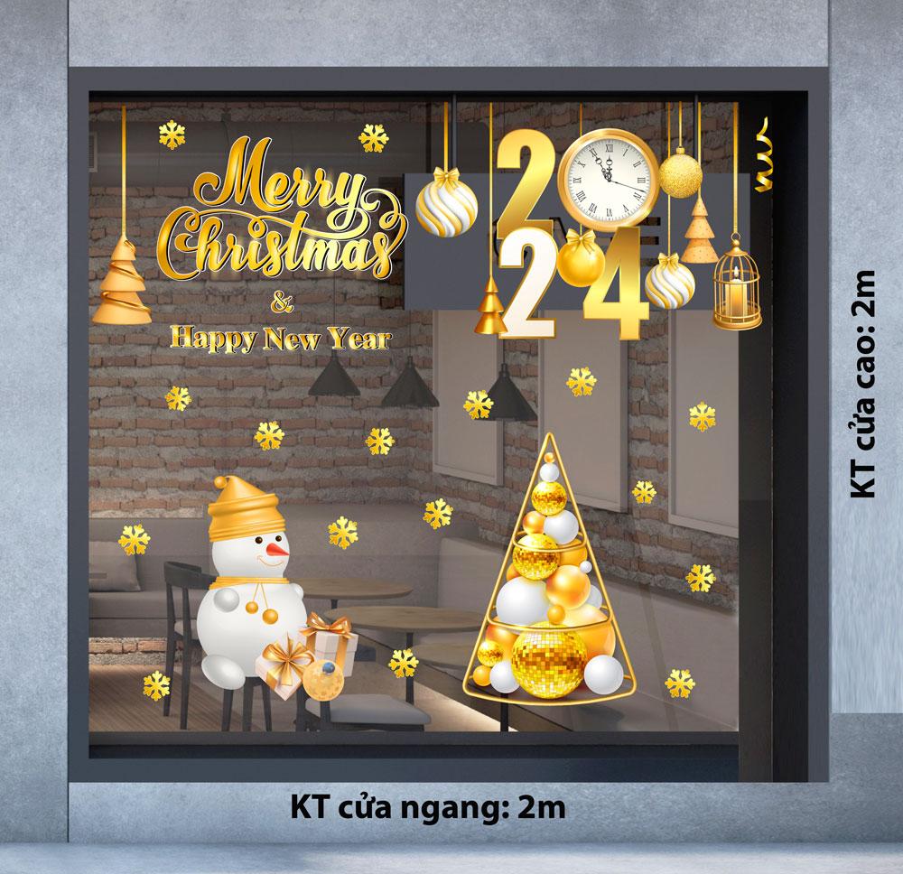 Decal trang trí NOEL 2024 combo số 31