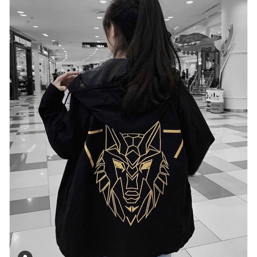 Áo khoác in sư tử phản quang