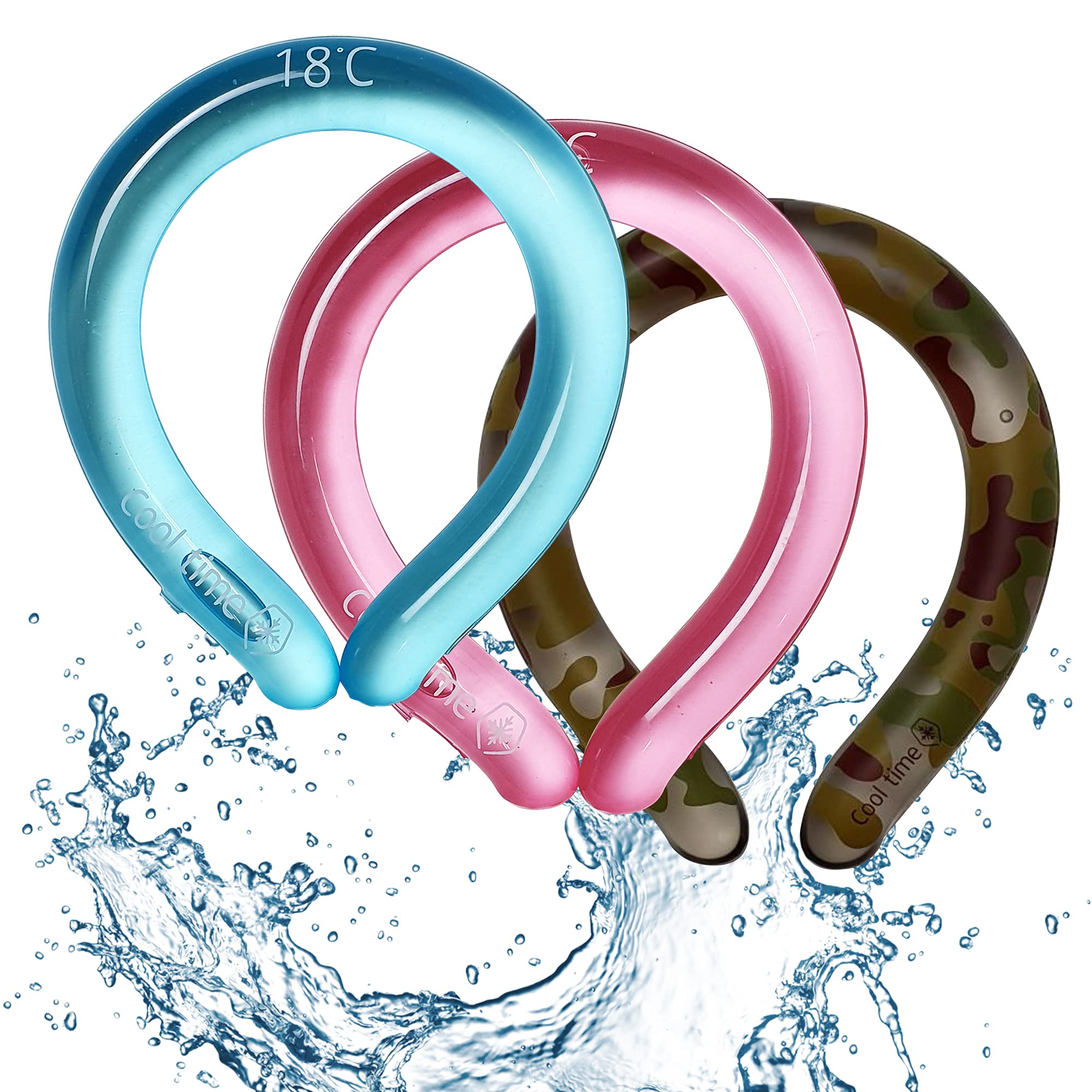 Vòng đeo cổ giải nhiệt mùa hè Neck cooling Tube | Wearable Cooling Neck Wraps for Summer Heat (Màu ngẫu nhiên