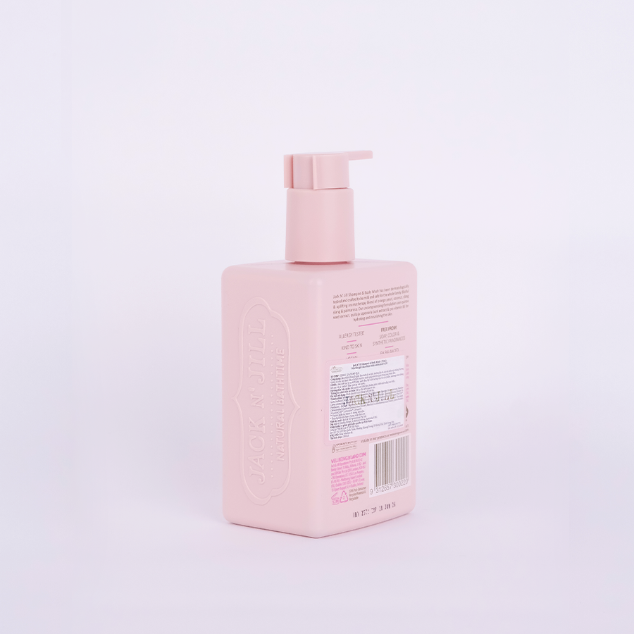 Sữa tắm gội tự nhiên cho bé Jack N' Jill - Màu hồng 300ml (Từ 6 tháng)