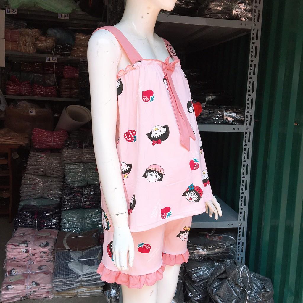 Bộ bầu 2 dây Quảng Châu mặc mùa hè siêu xinh -