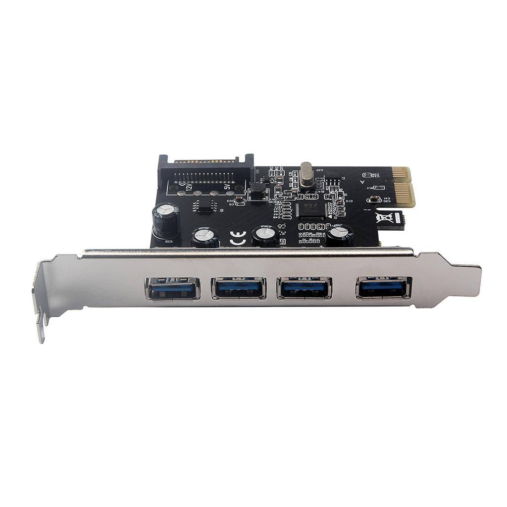 Hình ảnh 4 Ports PCIE to USB 3.0 Expansion Card - Interface USB 3.0 4-Port  Card