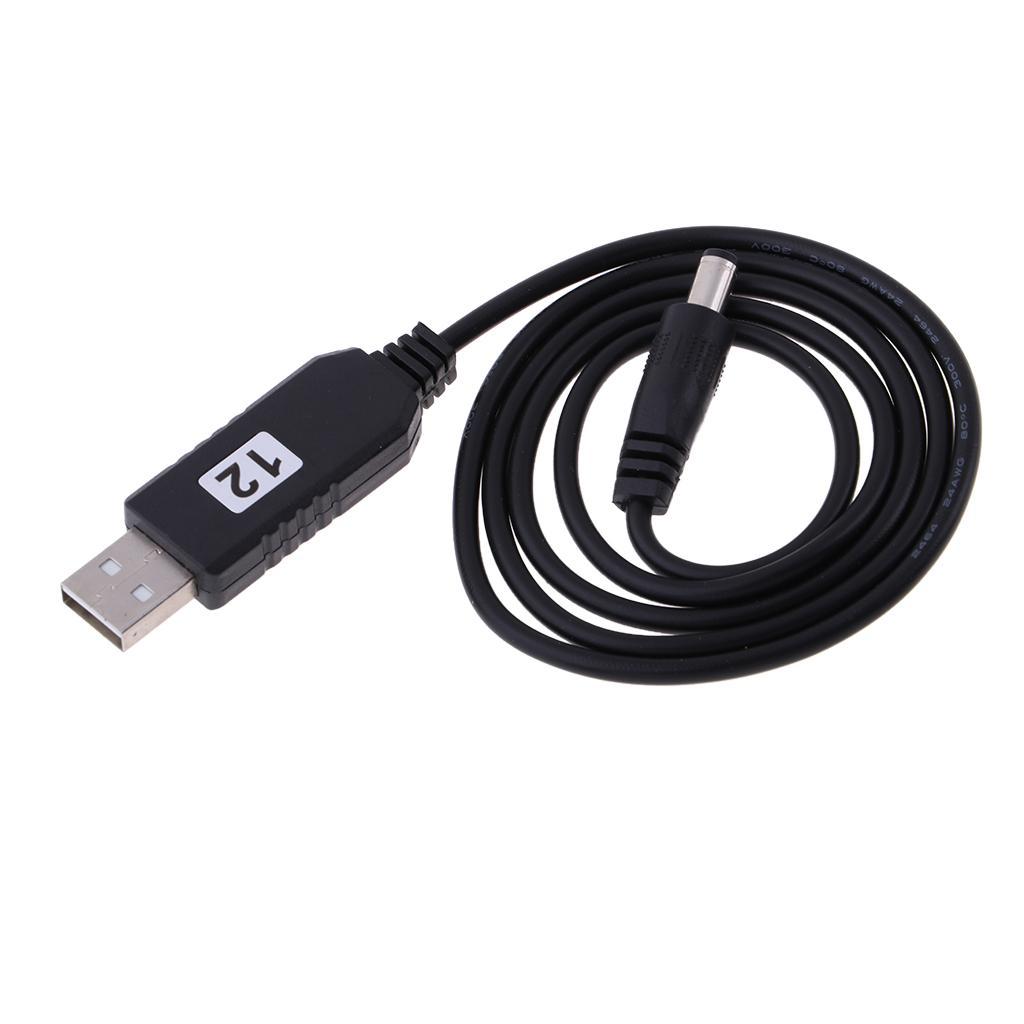 DC 5V to DC 9V 12V USB Voltage Step Up Converter Cable with DC Jack