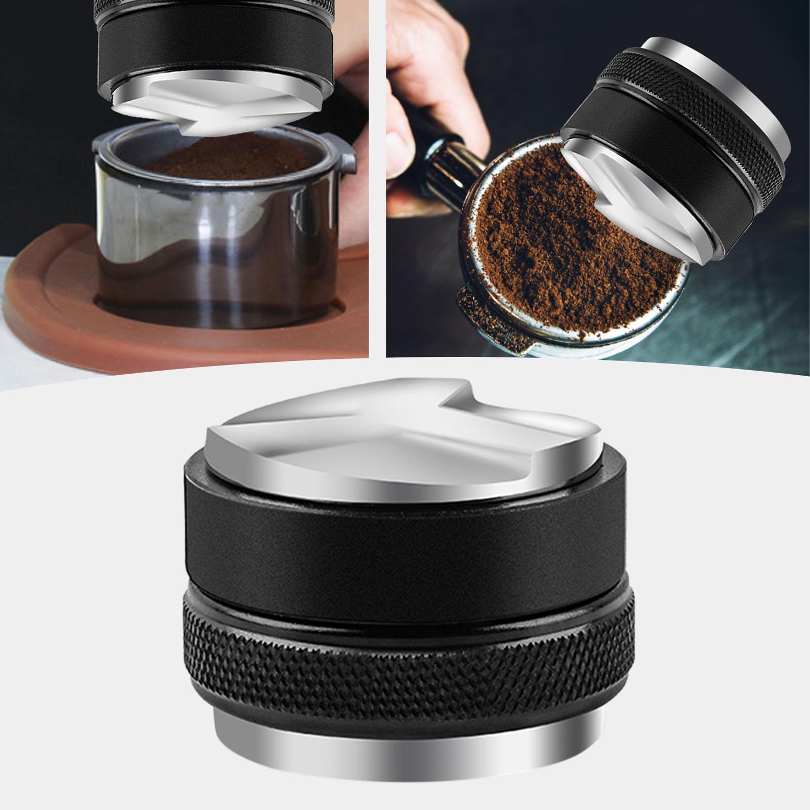 Zinc Alloy Professional Coffee Distributor Leveler Tool Powder Distributor Loosely Distributed Avoid Agglomeration Espresso Distribution Hand Tampers