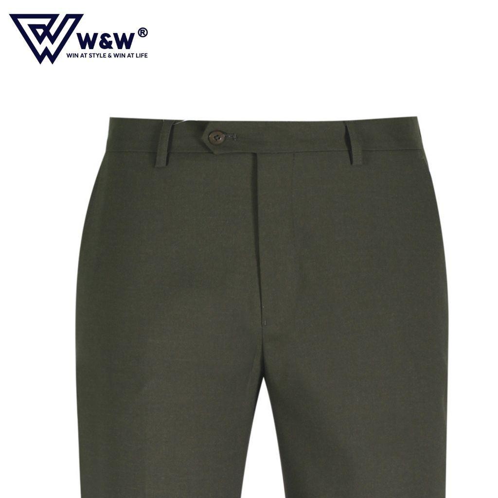 Quần Tây Nam W&amp;W Dáng Slim Fit Chất Vải Cao Cấp, Bền Màu, Mềm Mại, Thông Thoáng, Chuẩn Form Ngay Cả Khi Giặt Máy WLP12