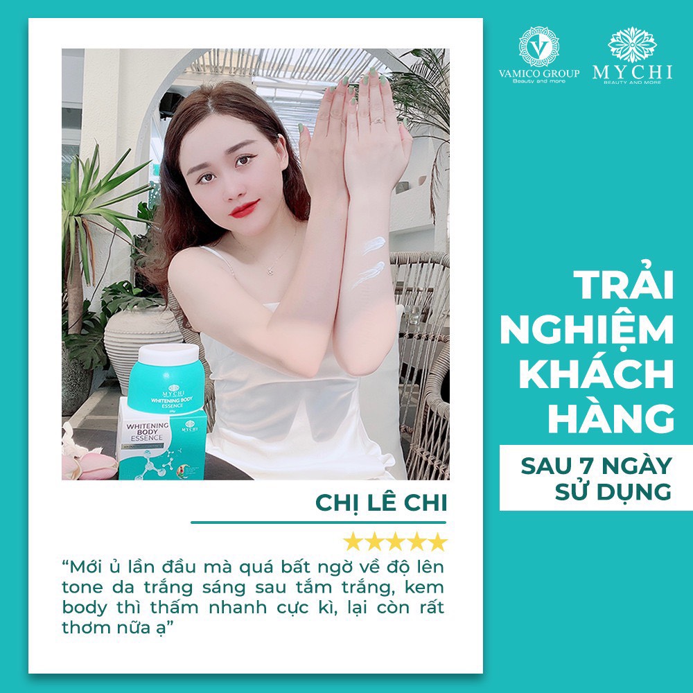 Kem body khóa trắng Mychi whitening Body Essence