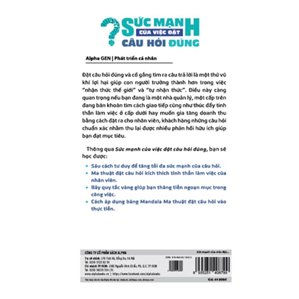 Sách Sức mạnh của việc đặt câu hỏi đúng - ALphabooks - BẢN QUYỀN