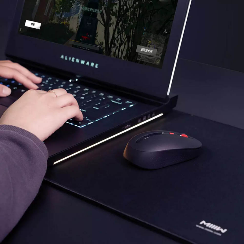 Chuột im lặng không dây Xiaomi MIIIW Chuột không dây 800/1200 / 1600DPI Nút tắt tiếng DPI đa tốc độ Bộ thu không dây 2.4GHz Chuột im lặng