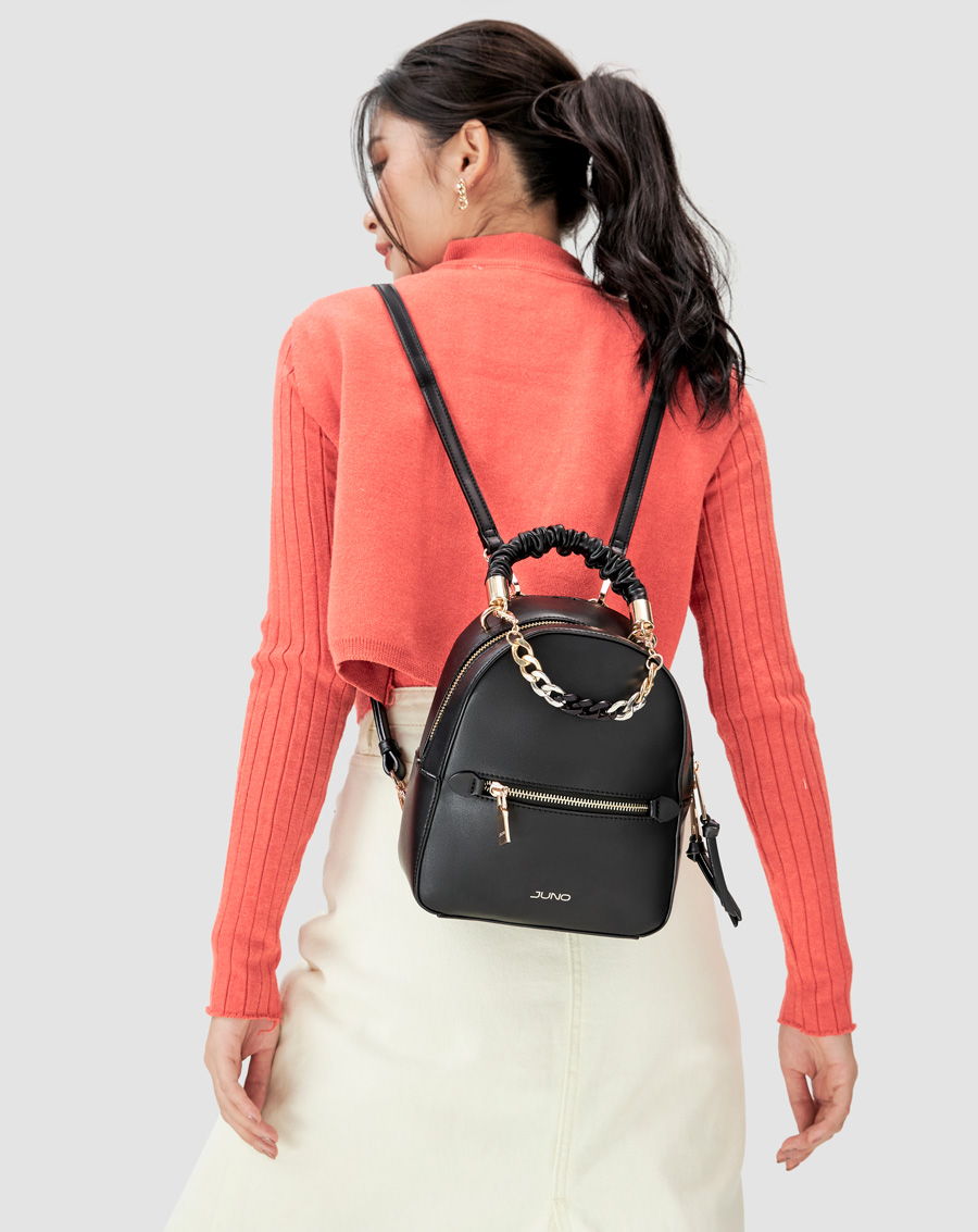Balo Nữ Thời Trang JUNO MIini Tay Cầm Nhún BL119