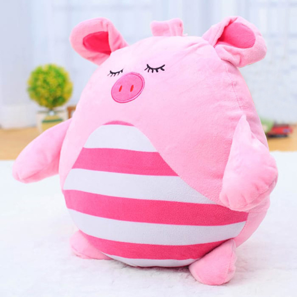 Gối Ôm Heo Hồng Nhắm Mắt G28